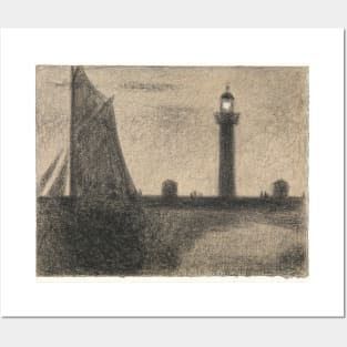 The Lighthouse at Honfleur Posters and Art